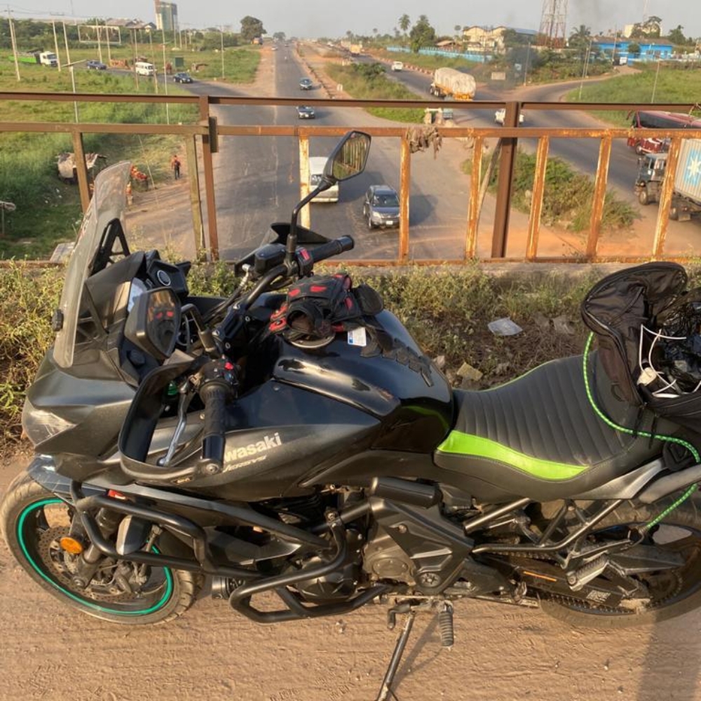 Sagamu and bike is making some funny sounds, jus 100km to finsh my tour 